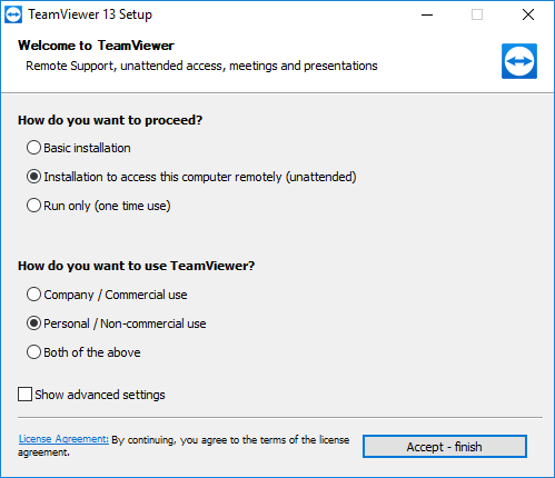 download and install teamviewer 13