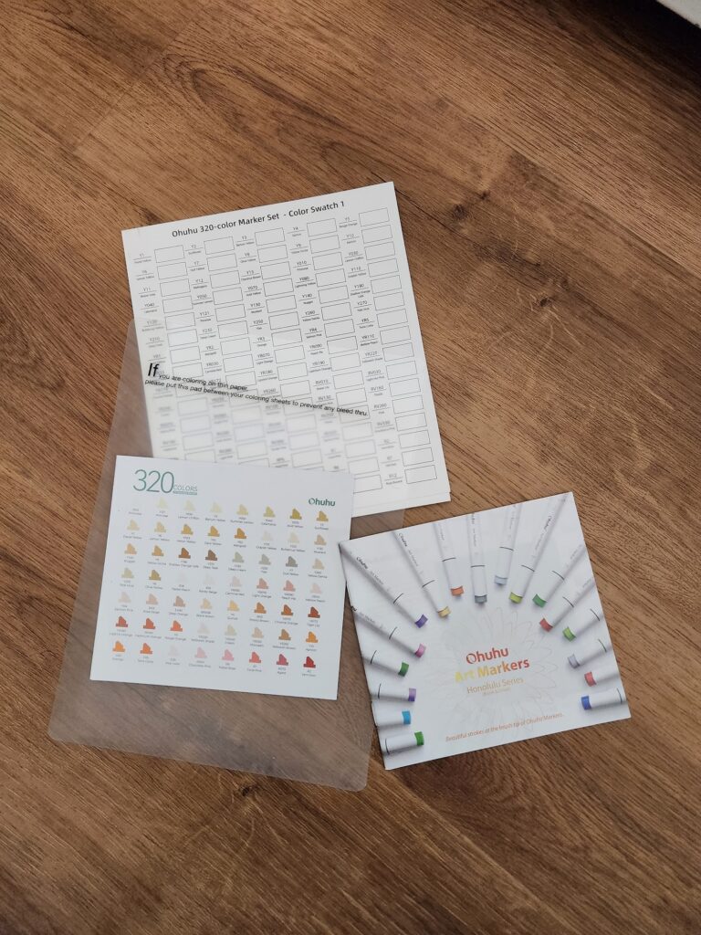 Ohuhu Marker Unboxing, Review, Swatching & Planner Ideas! Watercolor-based  & Alcohol-based Sets 